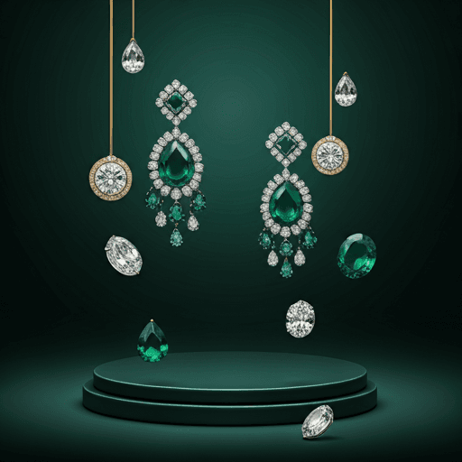Diamond earrings collection